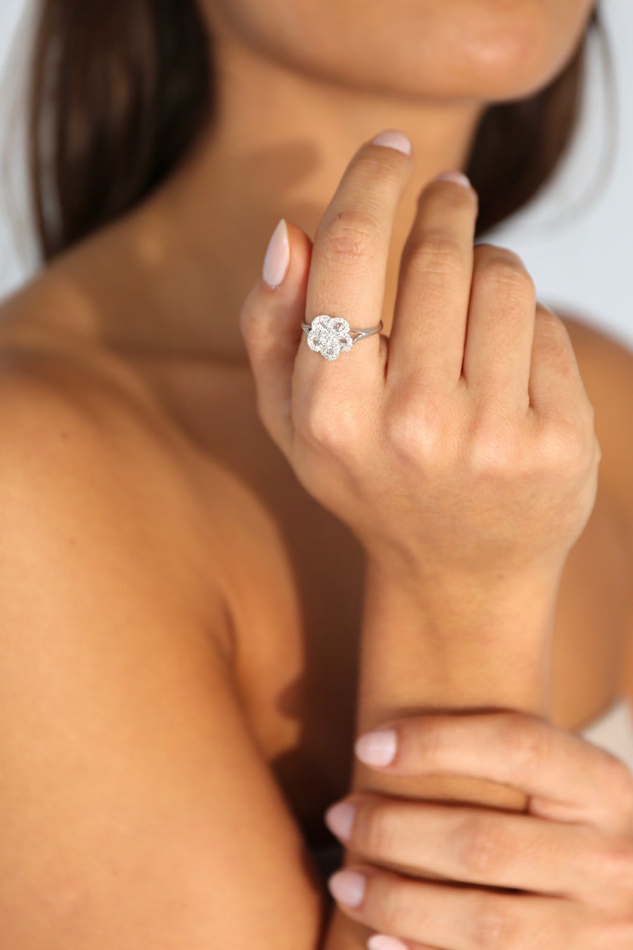 Diamond Flower Ring