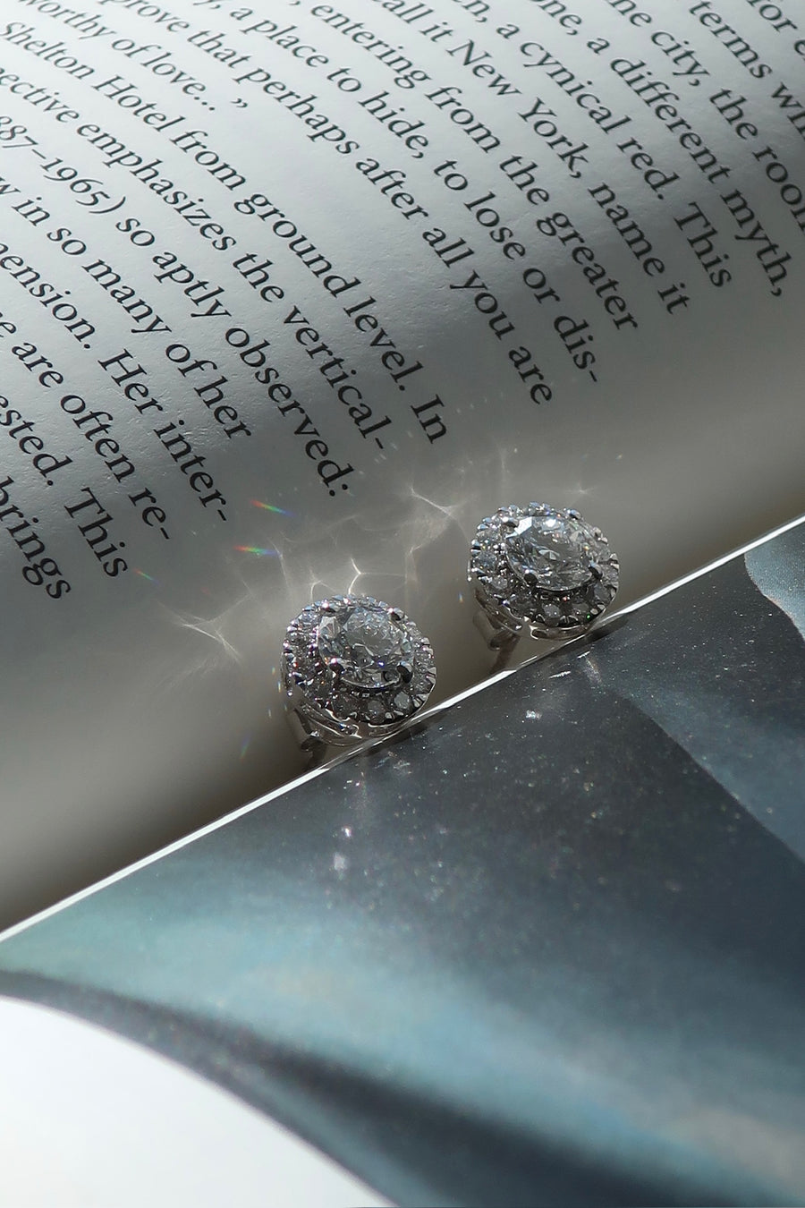 Halo Diamond Earrings